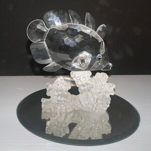 Swarovski Crystal Butterfly Fish on Frosted Coral Base “South Sea” Collection